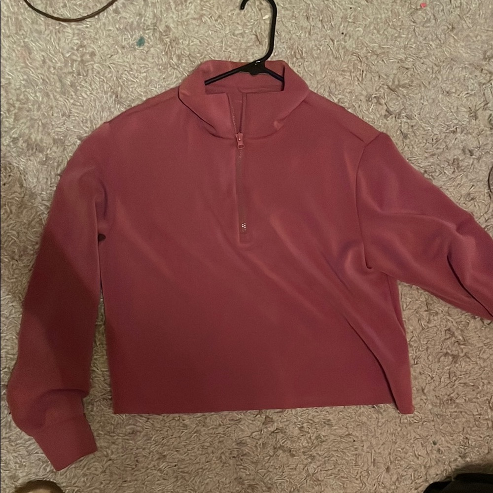 Women's Pink Quarter-Zip Top